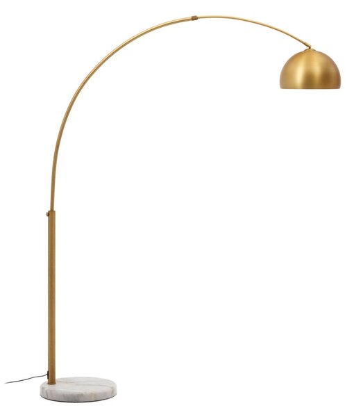 Stojacia lampa v zlatej farbe s kovovým tienidlom (výška 160 cm) Madali – Kave Home