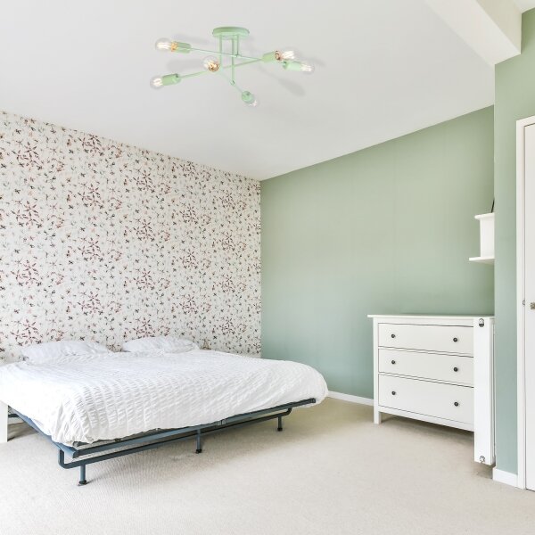 Prisadený luster CAMBRIDGE 6xE27/15W/230V zelený