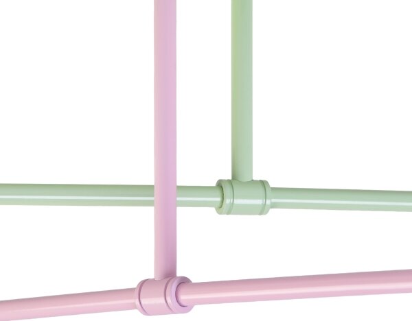 Prisadený luster CAMBRIDGE 4xE27/15W/230V zelený/ružový