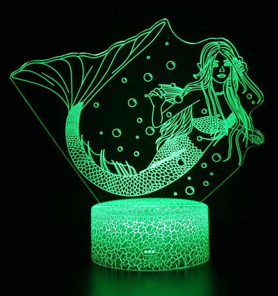 3Dmix 3D-MTV034 - Motív pre 3D LED nočnú lampu - Morská Panna