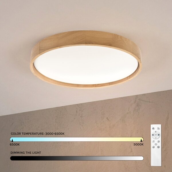 Brilagi - LED stmievateľné stropné svietidlo MANAROLA LED/36W/230V 3000-6500K pr. 51 cm + diaľkové ovládanie