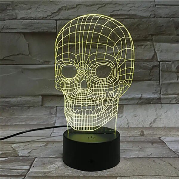 3Dmix 3D-MTV072 - Motív pre 3D LED nočnú lampu - Lebka