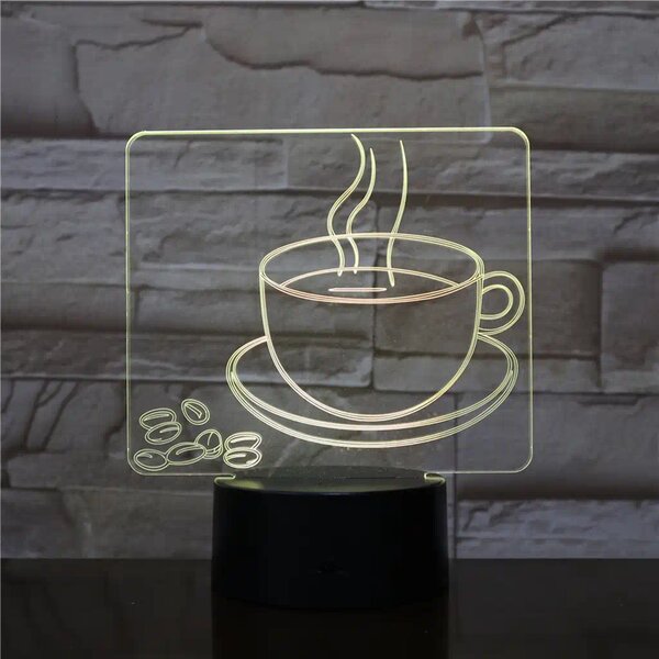 3Dmix 3DL-BSC033 – 3D LED nočná lampa - Káva