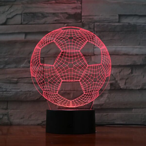 3Dmix 3DL-BSC041 – 3D LED nočná lampa - Futbalová lopta