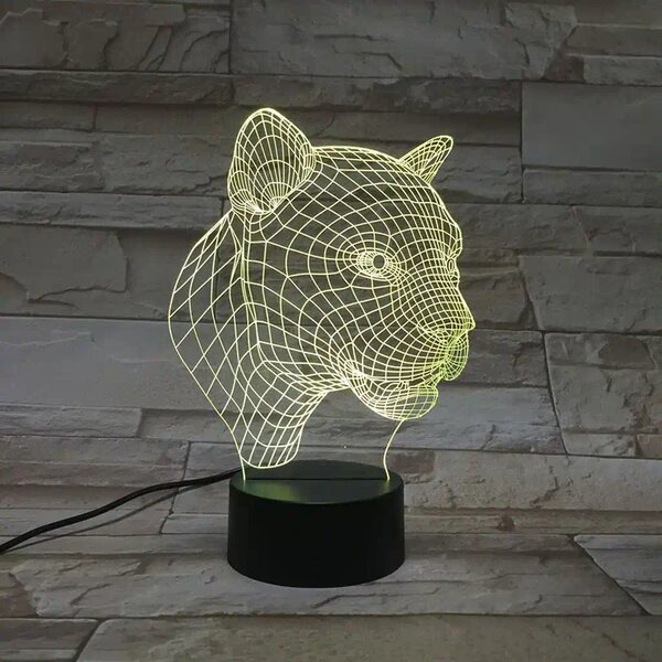 3Dmix 3DL-SMRT018 – 3D LED nočná lampa - Puma (Smart)