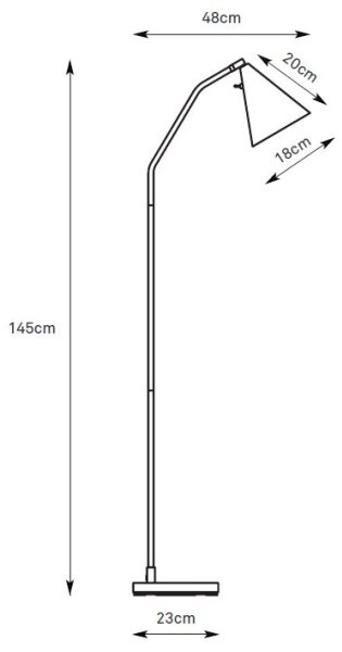 Markslöjd 108890 - LED stmievateľná stojacia lampa FUNIL LED/4,9W/230V béžová