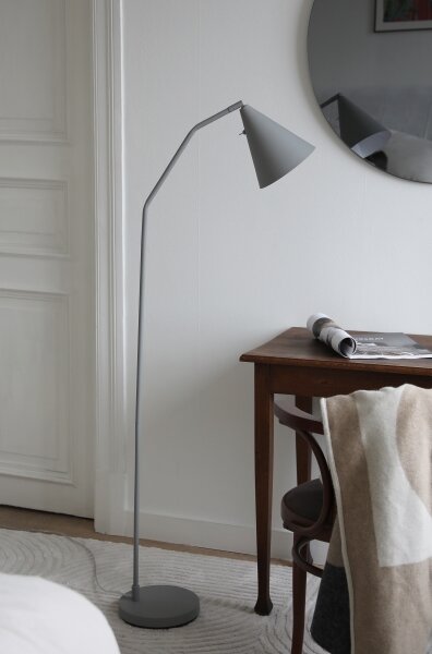 Markslöjd 108891 - LED stmievateľná stojacia lampa FUNIL LED/4,9W/230V sivá