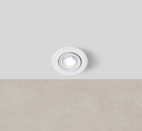 Markslöjd 108885 - LED stmievateľné kúpeľňové podhľadové svietidlo PLUTO LED/4,9W/230V IP44 biela