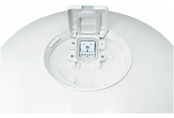 LED vonkajšie stropné svietidlo s pohybovým senzorom VISTA LED/15W/230V pr. 26 cm IP54 biela