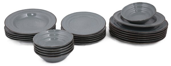 ASIR Porcelánová jedálenská súprava 24 ks POPPY modrá