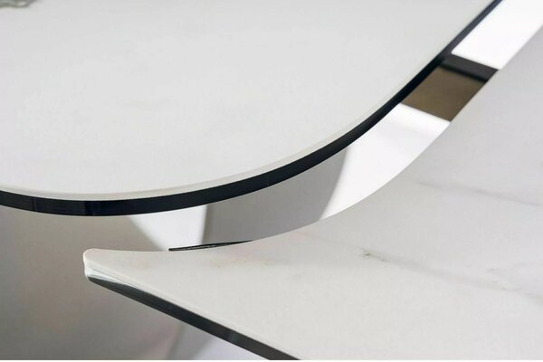Signal Jedálenský stôl INFINITY CERAMIC BIELY JANTAR BIANCO/BROWN 160(240)X95