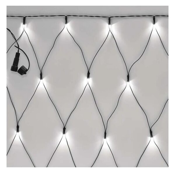 LED Vonkajšia vianočná reťaz 160xLED/2x1,5m IP44 studená biela