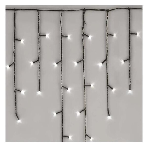 LED vonkajší reťaz 100xLED/2,5x0,9m IP44 studená biela