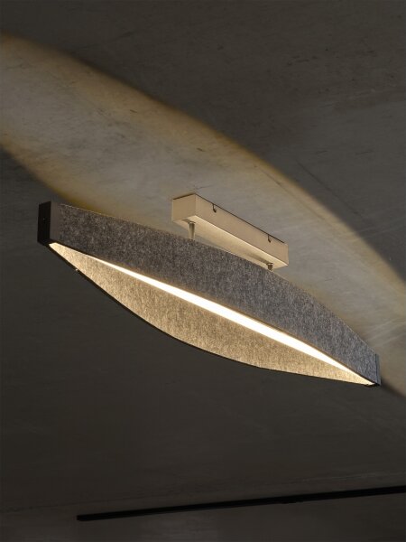 Osram - LED Prisadený luster DECOR FLAT LED/23W/230V sivý