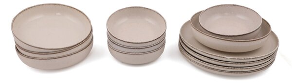 ASIR Porcelánová jedálenská súprava (12 kusov) béžová