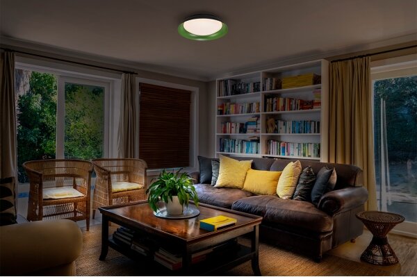 Osram - stmievateľné LED stropné svietidlo ORBIS PLATE LED/45W/230V pr.48cm zelená/čierna
