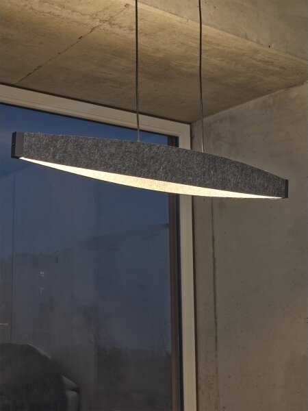 Osram - LED závesný luster na lanku DECOR FLAT LED/23W/230V, sivý