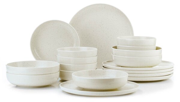 ASIR Porcelánová jedálenská súprava (18 ks) krémová