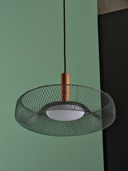 Osram - LED luster na lane DECOR MESH LED/18,5W/230V pr. 40 cm čierna/kaučukovník