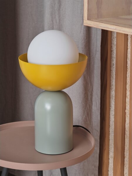 Osram - Stolná lampa DECOR BOWL 1xE14/25W/230V zelená/žltá