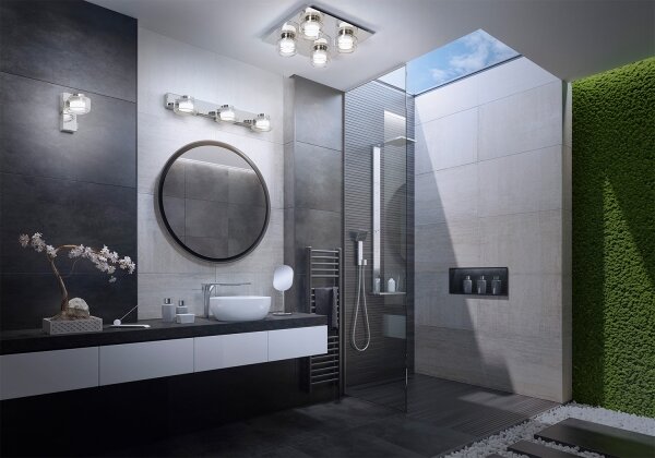 Osram - LED Kúpeľňové stropné svietidlo ORBIS FLAME 4xLED/5,5W/230V IP44 chróm