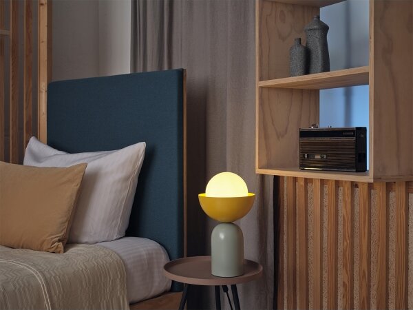 Osram - Stolná lampa DECOR BOWL 1xE14/25W/230V zelená/žltá