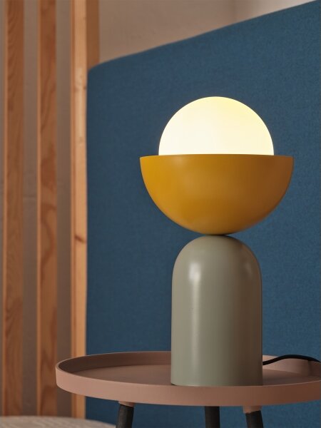Osram - Stolná lampa DECOR BOWL 1xE14/25W/230V zelená/žltá