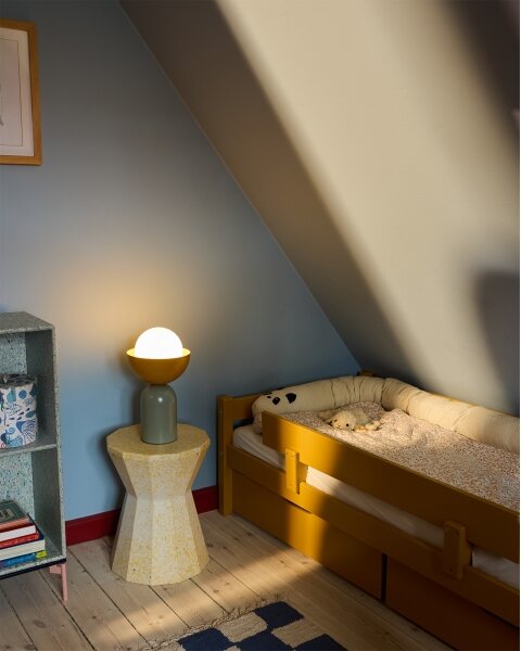 Osram - Stolná lampa DECOR BOWL 1xE14/25W/230V zelená/žltá