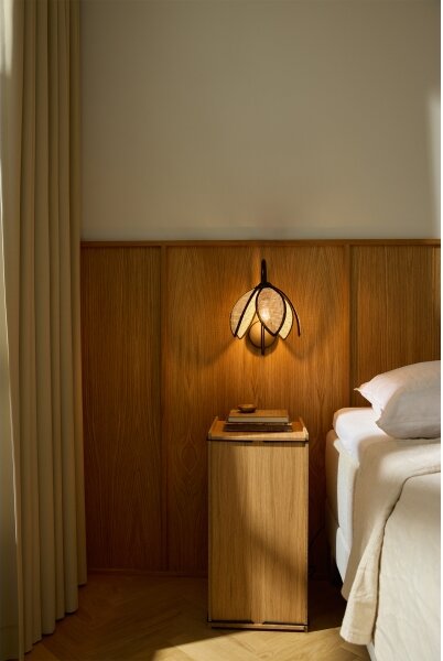 Osram - Nástenné svietidlo DECOR RATTAN 1xE27/15W/230V béžová/čierna