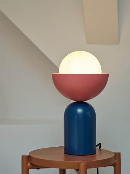Osram - Stolná lampa DECOR BOWL 1xE14/25W/230V modrá/ružová