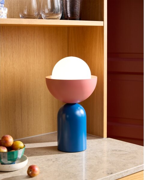 Osram - Stolná lampa DECOR BOWL 1xE14/25W/230V modrá/ružová