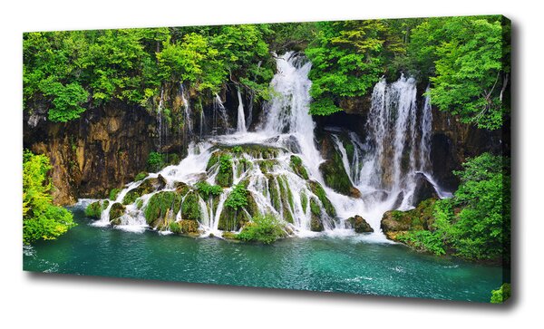 Foto obraz na plátne Vodopád v horách oc-85137892