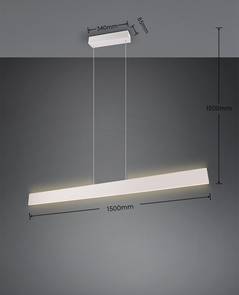 Trio T349710176 LED závesné stropné svietidlo GALWAY | 35W integrovaný LED zdroj | 4200lm | 2700-6000K