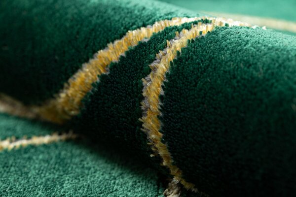 Dywany Łuszczów , Kusový koberec Emerald 1010 green and gold, 80x150, zelená, kancelária