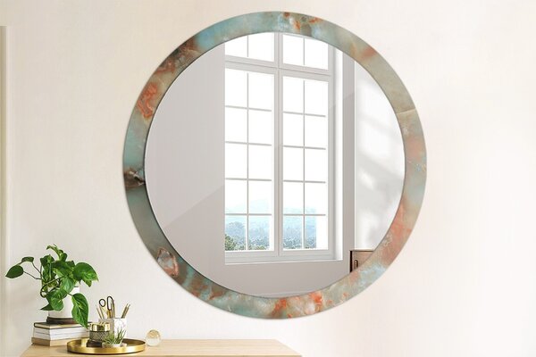 Okrúhle ozdobné zrkadlo na stenu Onyx mranice