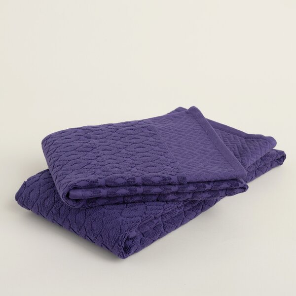 Uterák Lattice 50x90 cm deep violet