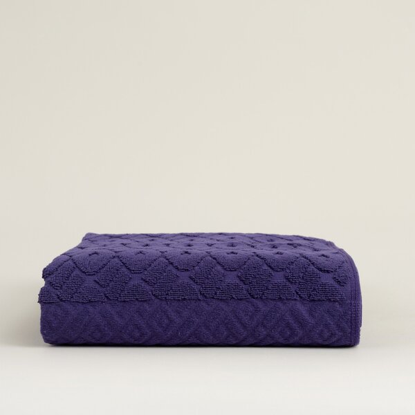 Uterák Lattice 50x90 cm deep violet