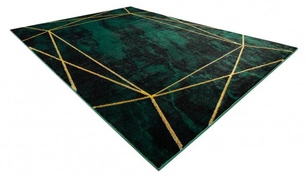 Dywany Łuszczów, Kusový koberec Emerald 1022 green and gold, 80x150, zelená, kancelária