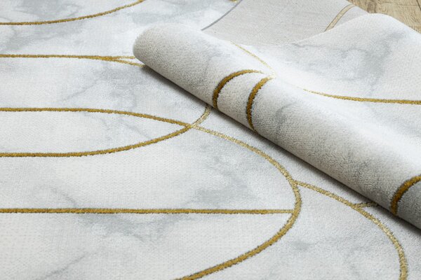 Dywany Łuszczów, Kusový koberec Emerald 1016 cream and gold, 120x170, biela, kancelária