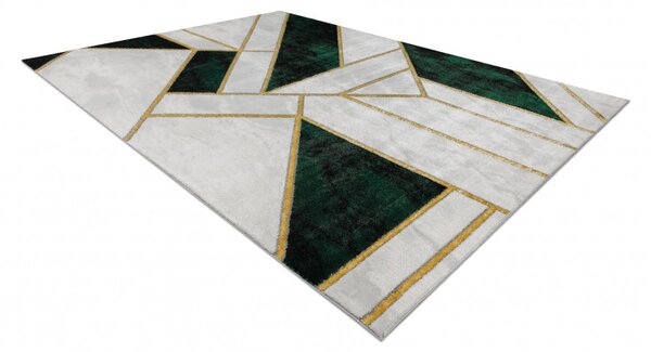Dywany Łuszczów , Kusový koberec Emerald 1015 green and gold, 80x150, zelená, kancelária