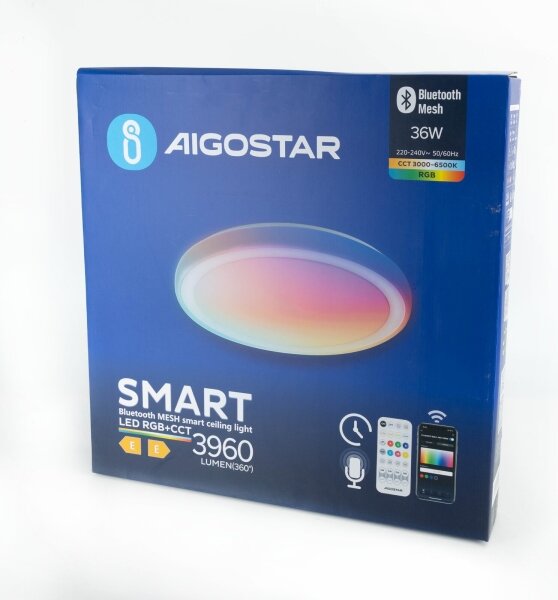 Aigostar - LED RGBW Stmievateľné stropné svietidlo LED/36W/230V + diaľkové ovládanie
