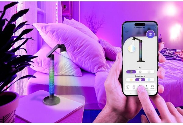 Retlux - LED RGBW Stmievateľná stolná lampa LED/10W/5V 2700-6000K Wi-Fi Tuya + DO