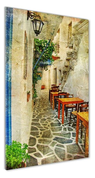 Vertikálny foto obraz akrylové sklo Grécke taverny