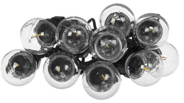 Retlux- LED Vonkajší dekoračný reťaz GIRLANDA G45 10xE27/230V 8m IP44 teplá biela