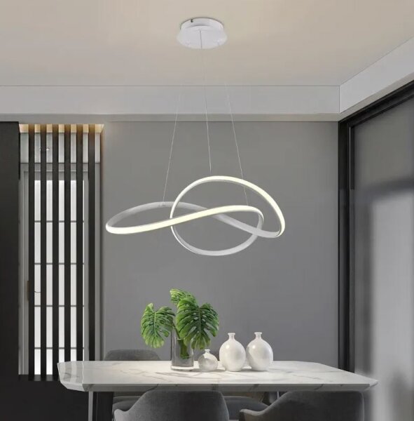 Brilagi - LED Stmievateľný luster na lanku COSMOWAVE LED/70W/230V 3000-6500K biela + DO