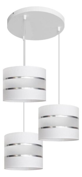 Luster na lanku HELEN 3xE27/15W/230V biela