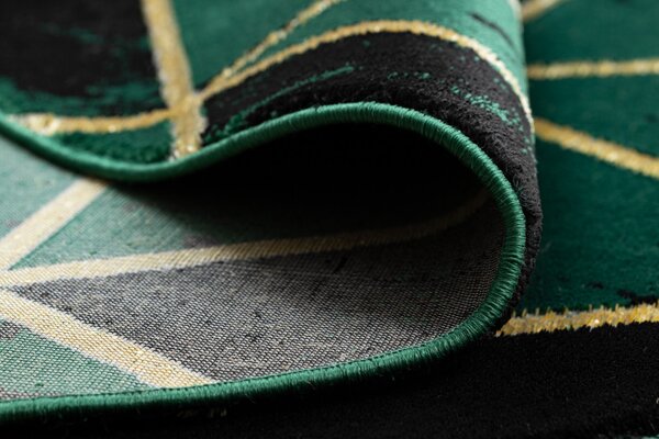 Dywany Łuszczów , Kusový koberec Emerald 1020 green and gold kruh, 120x120 (priemer) kruh, zelená, obývacia izba