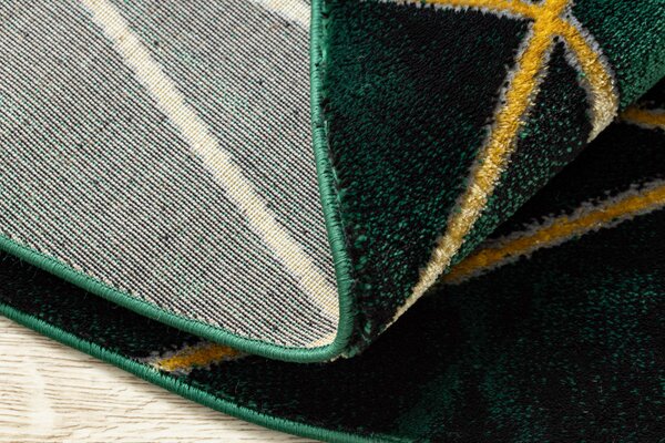 Dywany Łuszczów, Kusový koberec Emerald 1022 green and gold kruh, 120x120 (priemer) kruh, zelená, obývacia izba