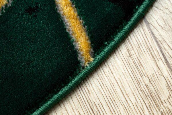 Dywany Łuszczów , Kusový koberec Emerald 1020 green and gold kruh, 120x120 (priemer) kruh, zelená, obývacia izba