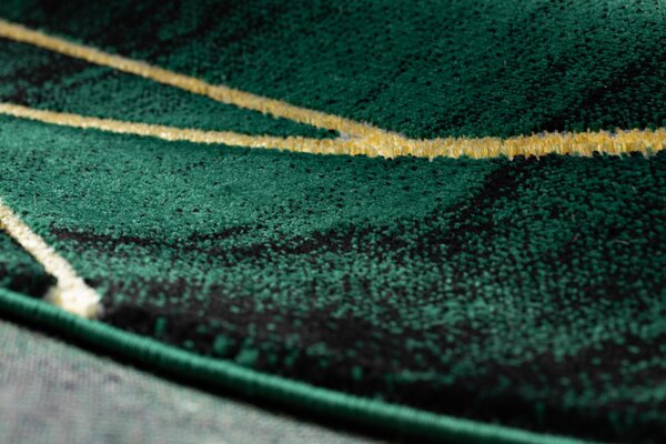 Dywany Łuszczów, Kusový koberec Emerald 1022 green and gold kruh, 120x120 (priemer) kruh, zelená, obývacia izba